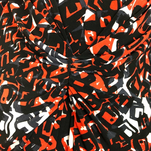 david meister geometric 3/4 sleeve dress Size 6 - Picture 3 of 8